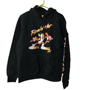 CHEETOS BLACK FLAMING HOT HOODIE MENS MEDIUM